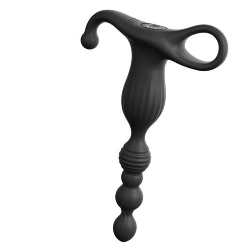 Anal Toys Rechargeable Backyard Pull Beads 10 Vibration Modes Anal Plug Sex Products For Men