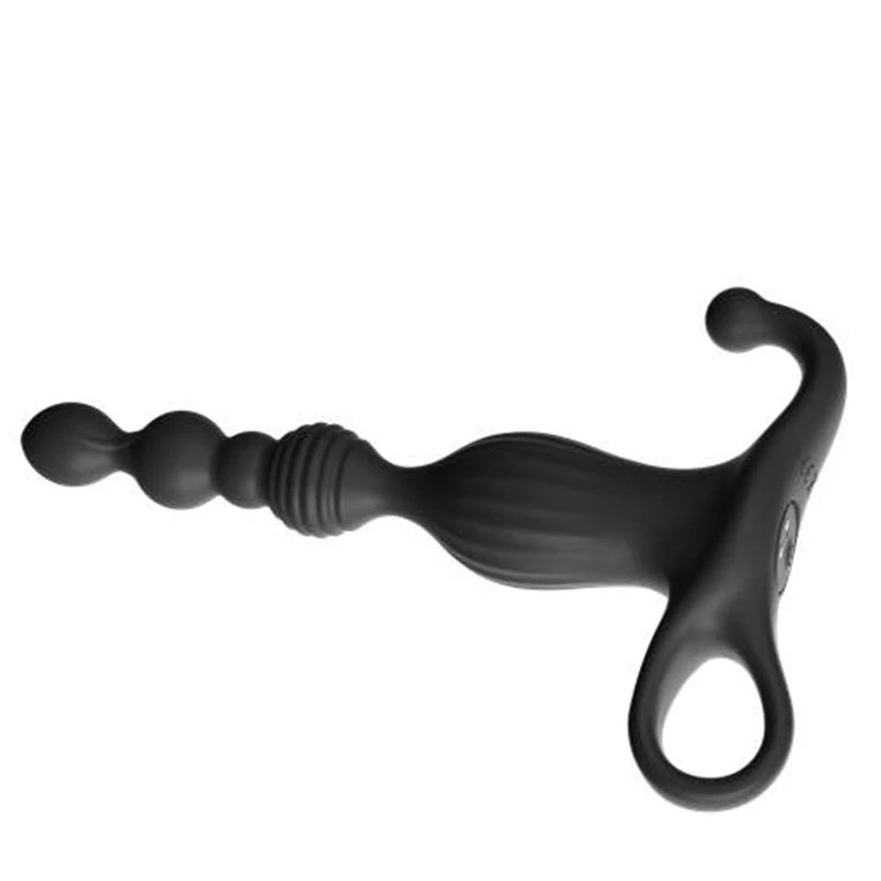 Anal Toys Rechargeable Backyard Pull Beads 10 Vibration Modes Anal Plug Sex Products For Men