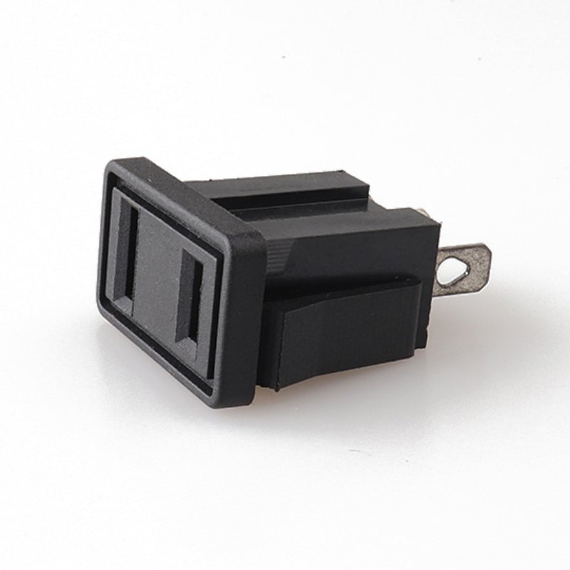AC 2 hole power socket American standard LZ-F-M2 all copper CE certified 2 pin plug