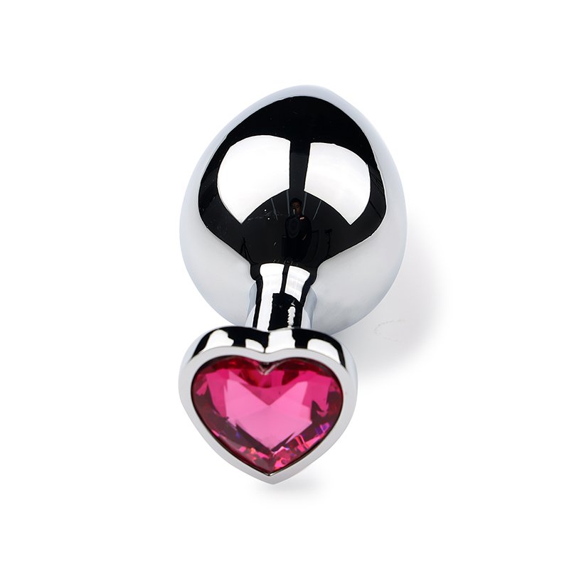 3 Sizes Heart Shape Aluminum Anal Plug Expander Erotic Butt Plug Toy