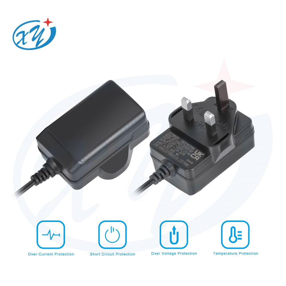 12V 2A Power Adapter with UKCA Certificate UK Plug Wall Mount AC DC 5V 6V 9V 12V 24V 1A 2A 2.5A 3A 4A 5A Power Adapter