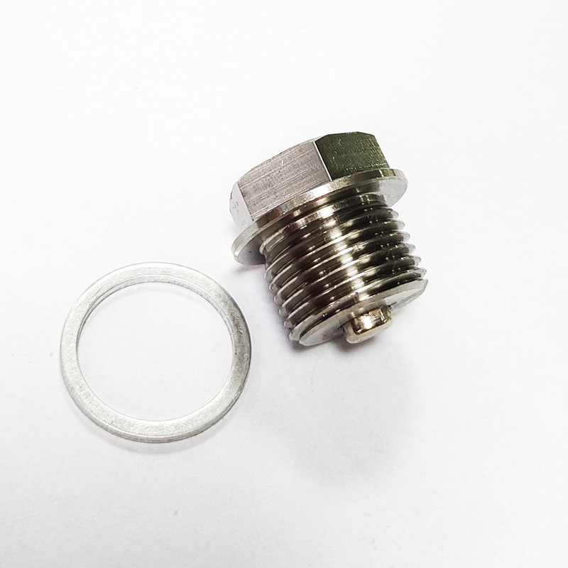M12 M16 M18 M14 x 1.5 m20 Magnetic Oil Drain Plug Stainless Steel Oil Drain Plug with Copper Washer for Ford GM Hyundai KI