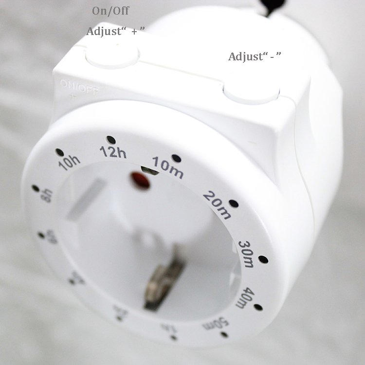 EU 24 Hours Programmable Manual Mechanical Timer Single Outlet Plug Switch Timer Socket