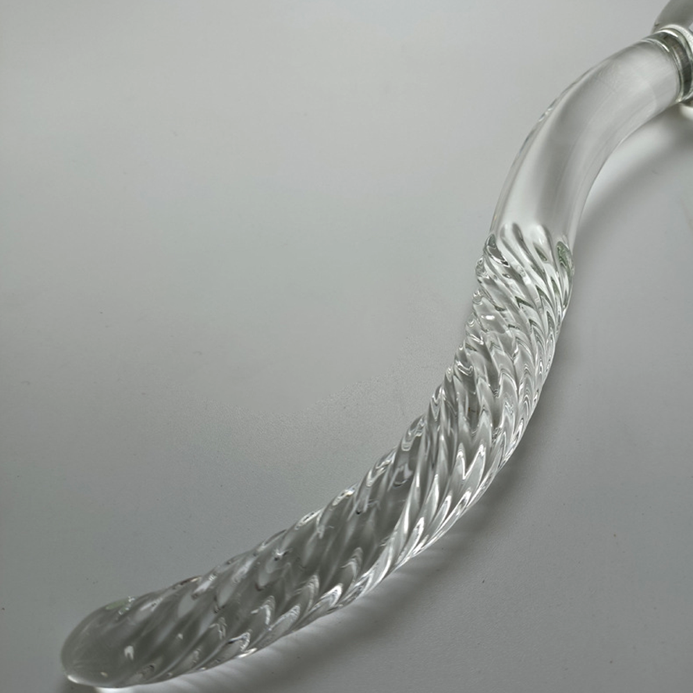 Crystal Glass Dildo Wand Adult Sex Toy Vagina Massage Wand Glass Anal Butt Plug Pleasure Wand for Women