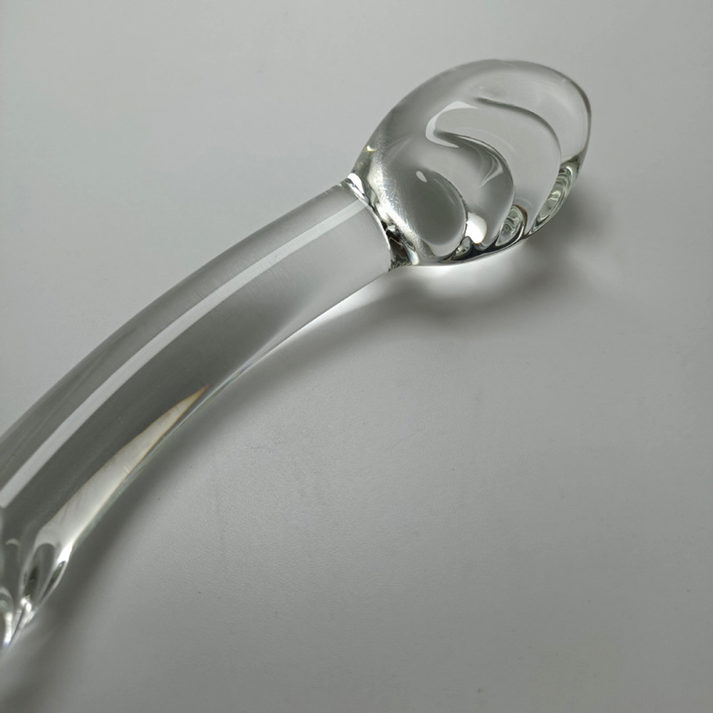 Crystal Glass Dildo Wand Adult Sex Toy Vagina Massage Wand Glass Anal Butt Plug Pleasure Wand for Women