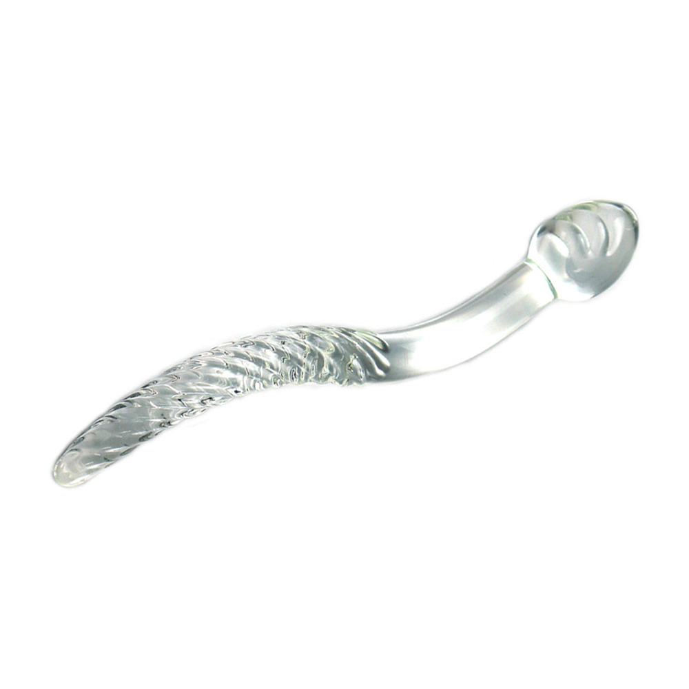 Crystal Glass Dildo Wand Adult Sex Toy Vagina Massage Wand Glass Anal Butt Plug Pleasure Wand for Women