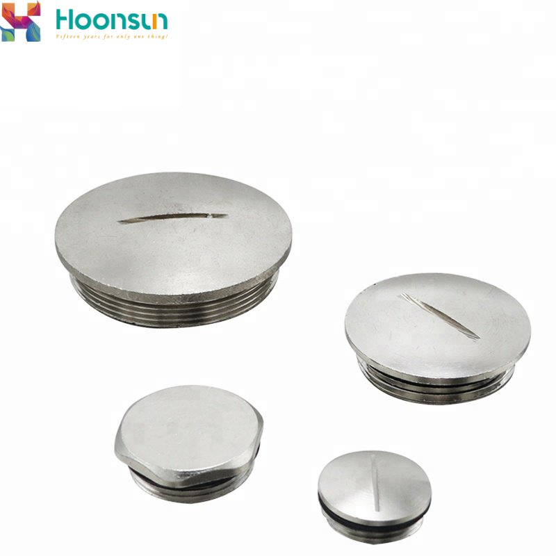 Metric PG Thread Nickel Plated Brass Metal Blind Plug
