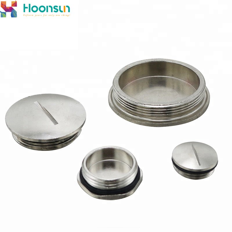 Metric PG Thread Nickel Plated Brass Metal Blind Plug