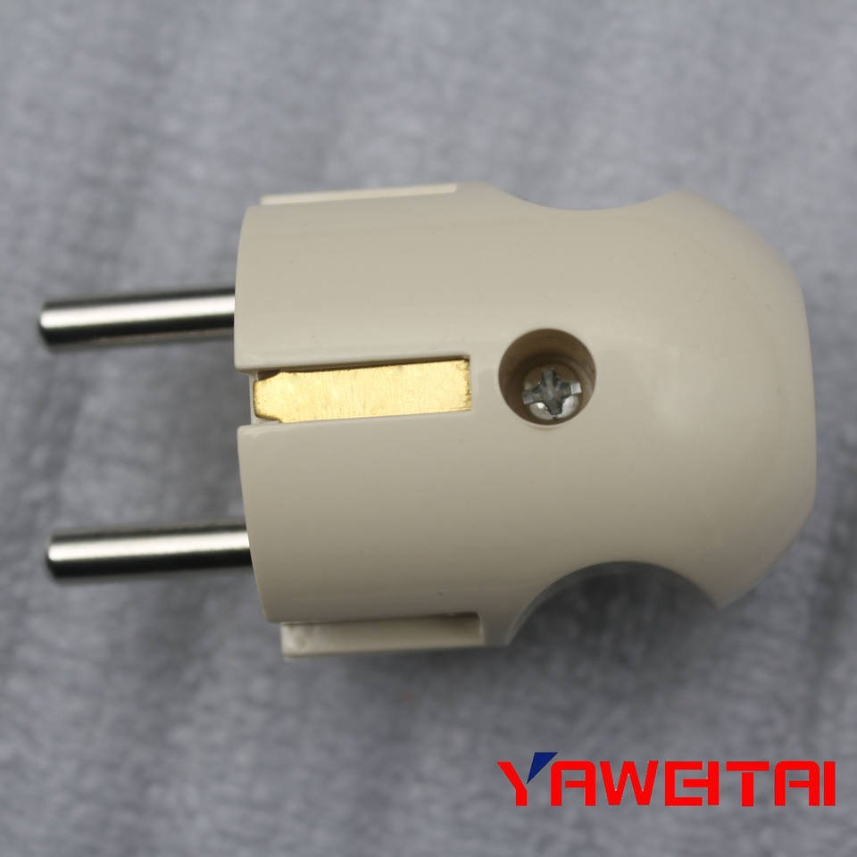 European Power Plug 2 Pin Electric Plug Power Accessories With Earthing