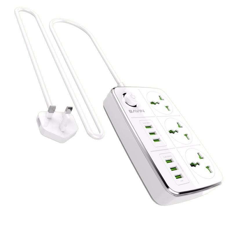 BAVIN Extension Plugs Wall Socket Custom PC588 Fast Charging PD Portable Laptop Desktop Mobile Cell Phone Electric Power Socket