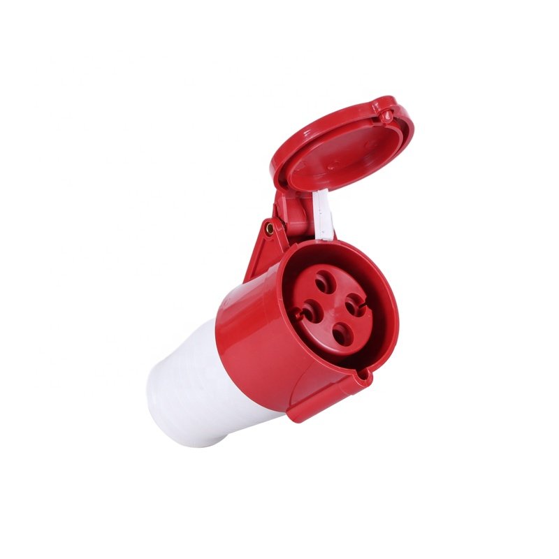 3 Phase 400V Male Female Plug Socket Industrial 32A 4 Pin Cable Power Connector 3P+PE