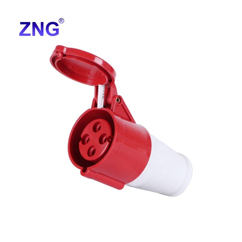 3 Phase 400V Male Female Plug Socket Industrial 32A 4 Pin Cable Power Connector 3P+PE