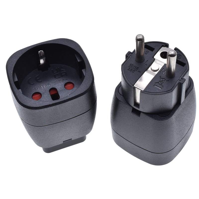 wonplug New Promotion gift Single plug converter 13A eu to US uk AU India Swiss Italy plug socket travel adaptor with earth pin
