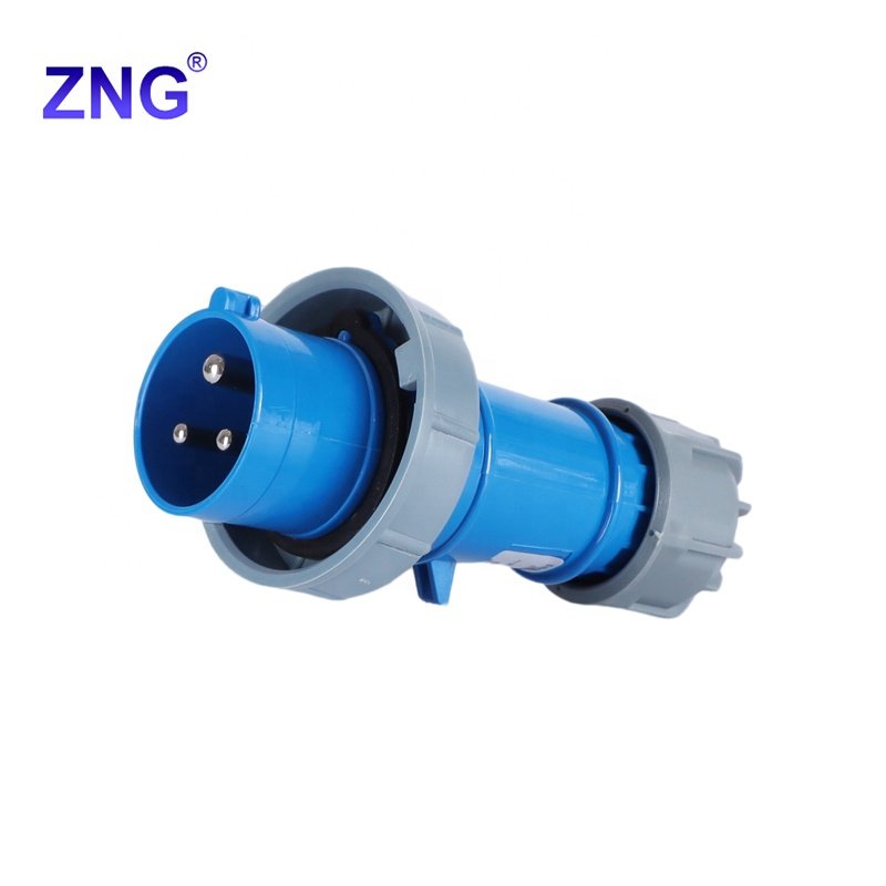 ZNG-0133 IP67 Waterproof 3 Pin 200V/250V 16A Industrial Plug