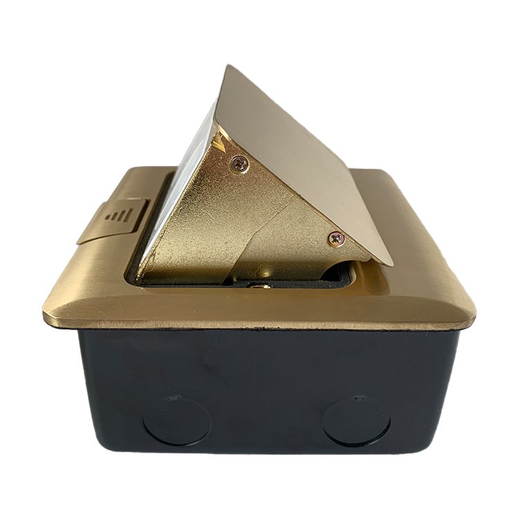 VNX Water Proof UK Standard Motorized Pop up Socket Full Copper Electrical Floor Deskctop 2Gang13A Socket