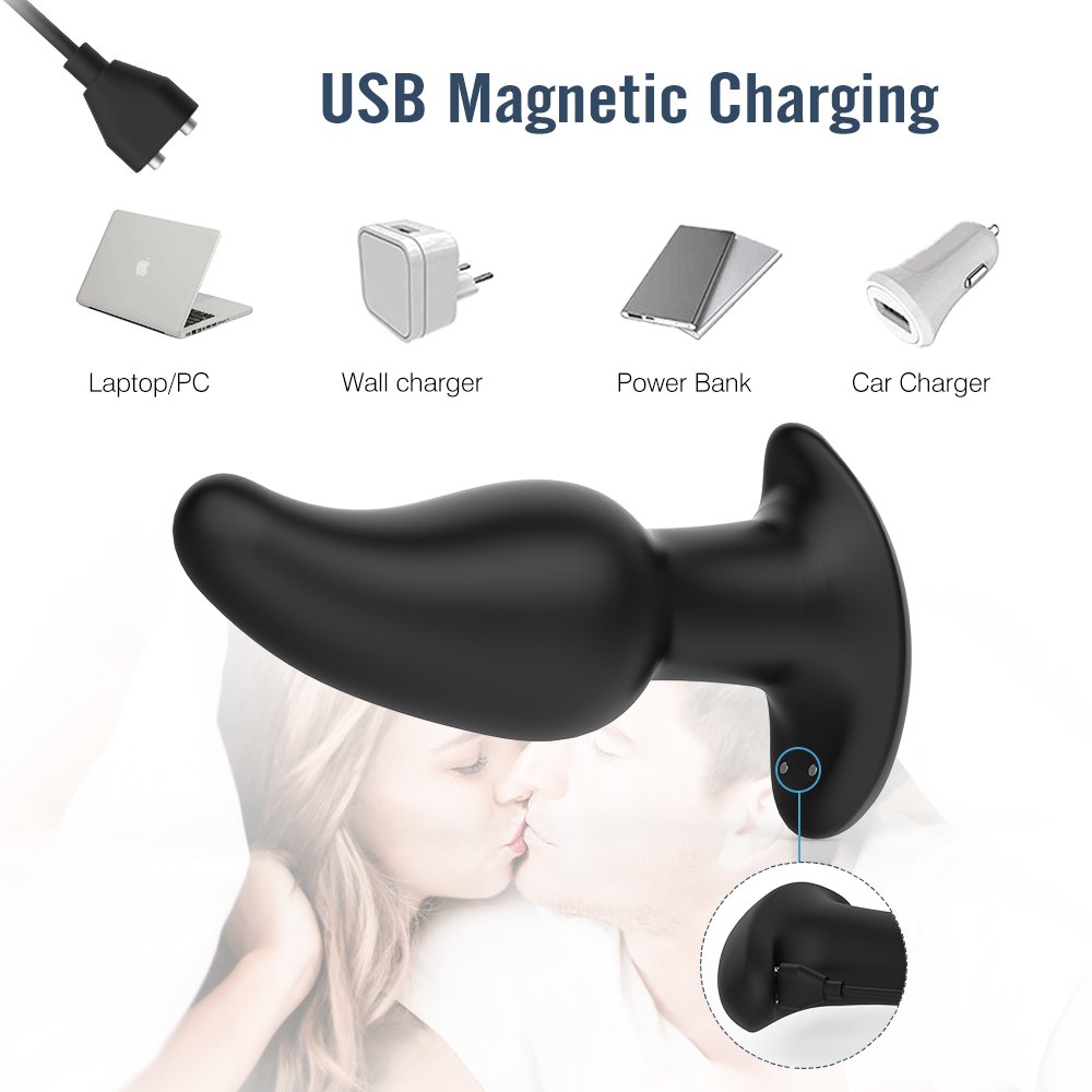 Male Prostate Stimulator Wireless Remote Control Massager Dildo Vibrating Anal Plug Rotating Vibrator