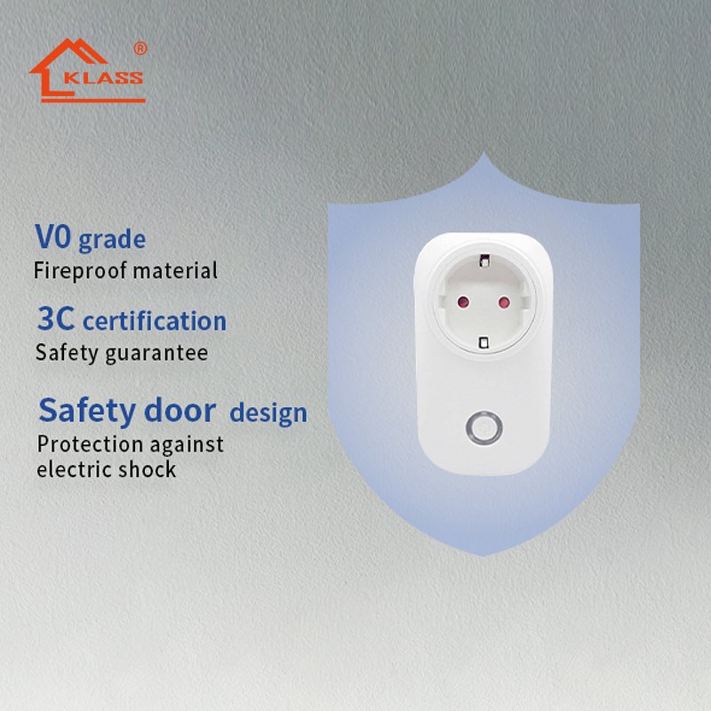 KLASS Smart Plug Tuya Smart Life Work with Google Home Alexa WiFi Wireless US Mini WiFi 16 amp Smart Plug enclosure oem
