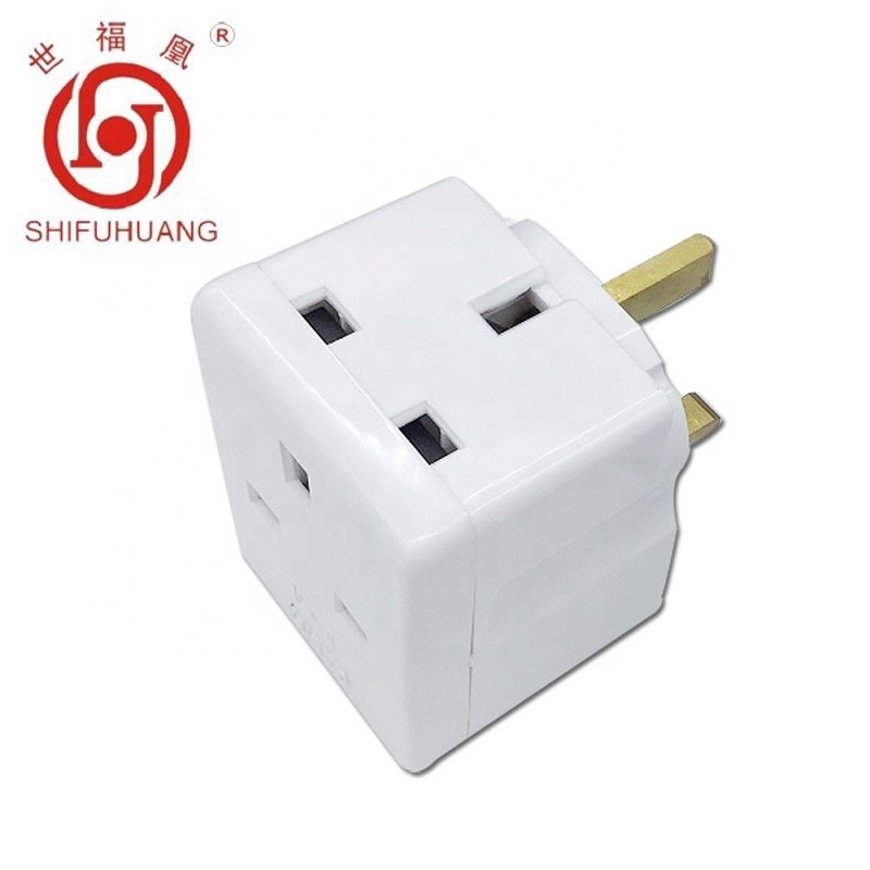 3 Way Mains Socket Adaptor Multi Plug Fused Adapter UK Three Way 13A New type
