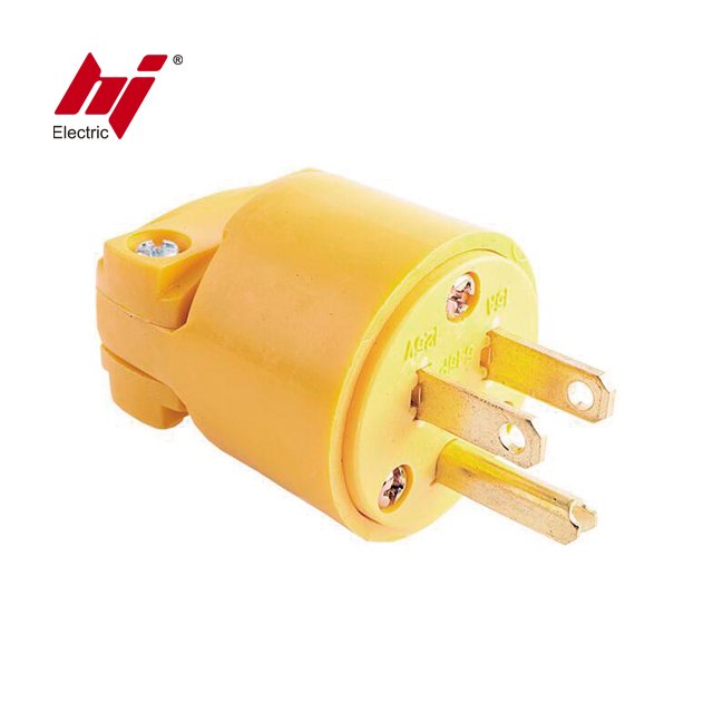 2020 New Rewireable Plug American NEMA 15A Plug Generator Straight Blade Plug