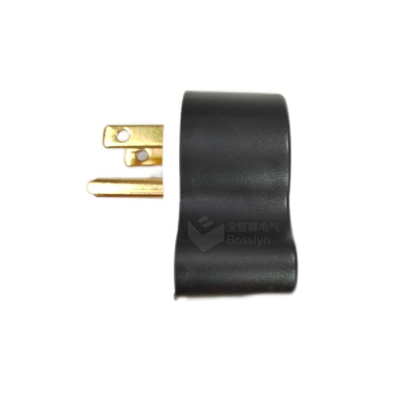 Right Angle Nema 5-15P AC Plug Replacement, 125 Volt 15amp Straight Blade