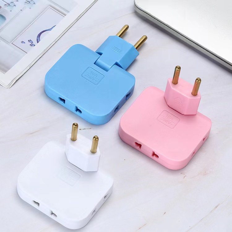 Manufacturers direct sales of multifunctional one to three euro - standard conversion rotatory plug