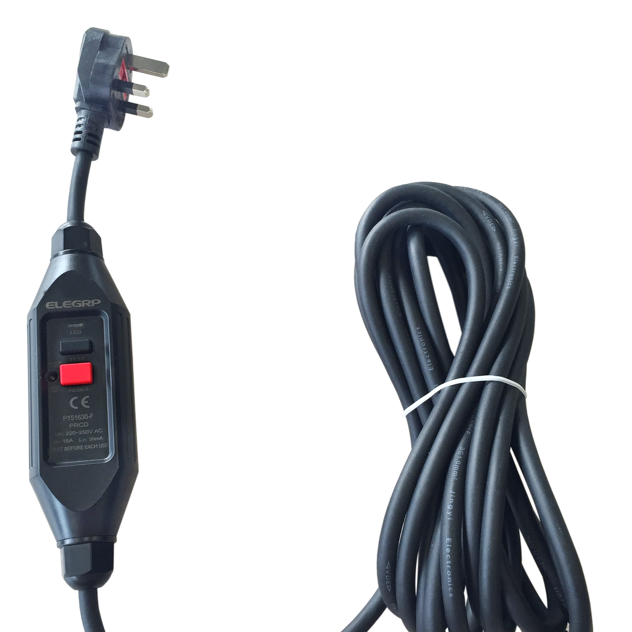 15-30ma In-line Portable Assembly PRCD 16 Amps 220-250V 16A Type electrical TUV rcd plug