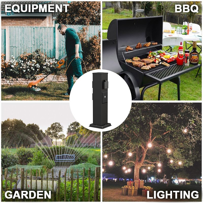 Best Selling Stainless Steel Electrical Smart Wifi Plug Ip44 Outdoor Waterproof Germany Garden Socket