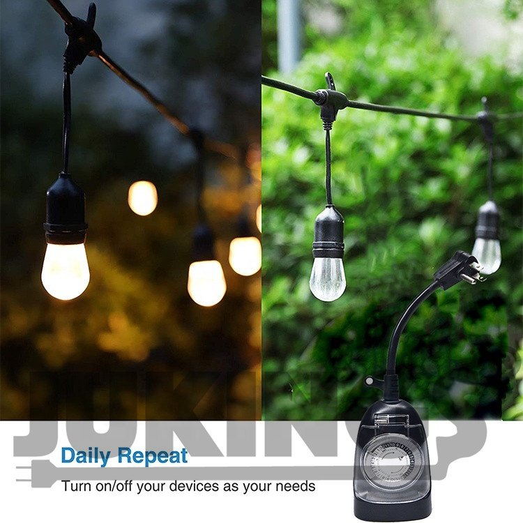 24 Hour Heavy Duty Plug in timer mechanical Outdoor electrical Timer socket