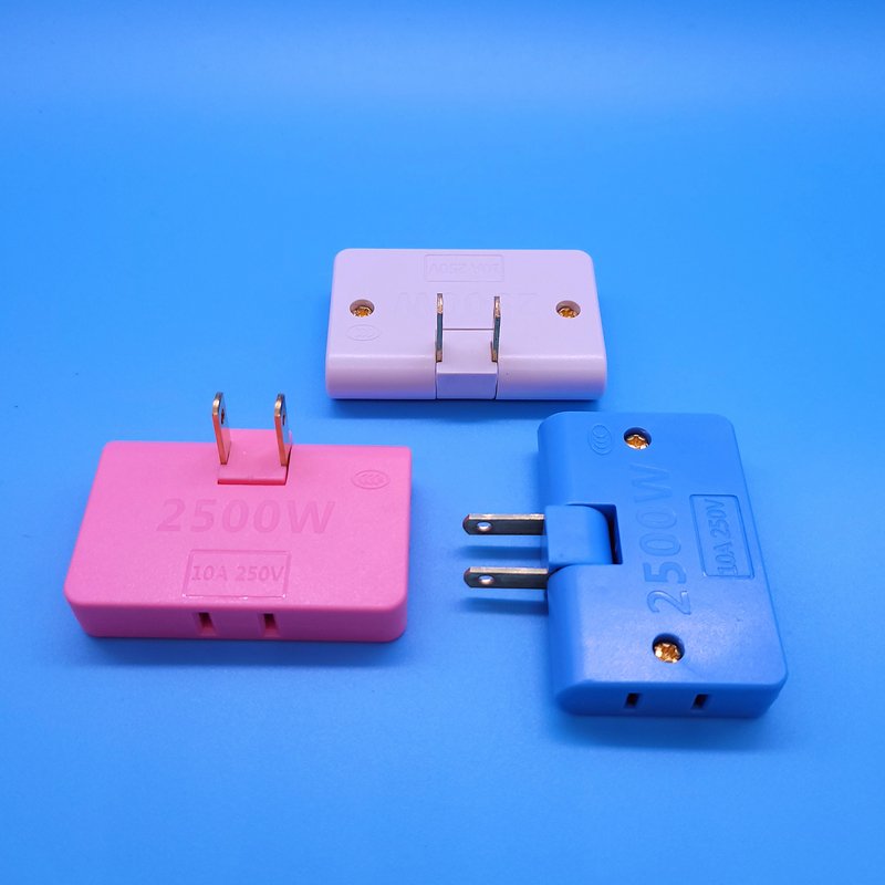 Ultrathin 3 Way Flat Wall Outlet Extender AC Adapter 2Pin Swivel Mini Indoor Power Outlet expander Plug US Extension Plug