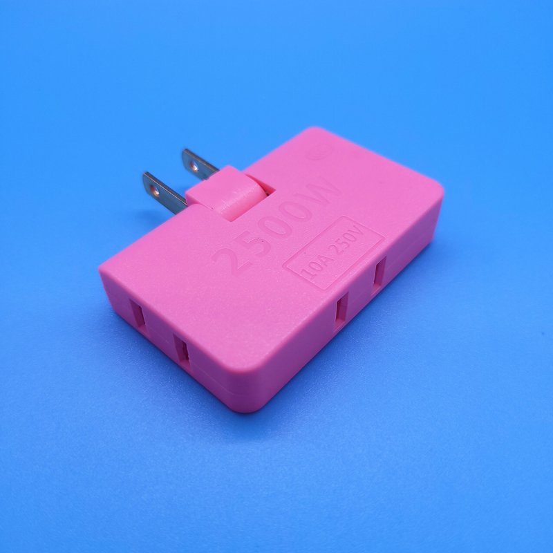 Ultrathin 3 Way Flat Wall Outlet Extender AC Adapter 2Pin Swivel Mini Indoor Power Outlet expander Plug US Extension Plug