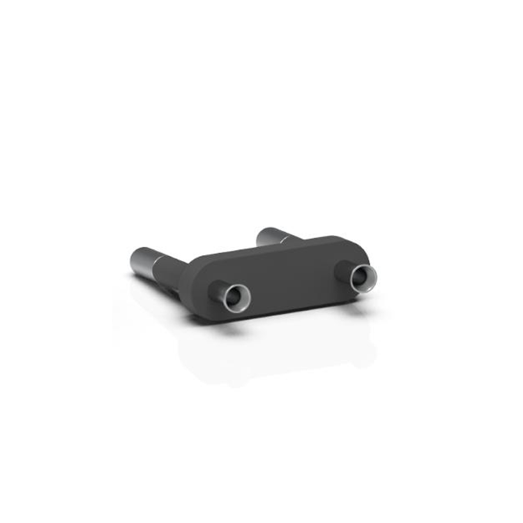 PBT Plastic Italian 16A Plug 250V 2 Round pin Pin bridge Industrial Copper Accessories Plug