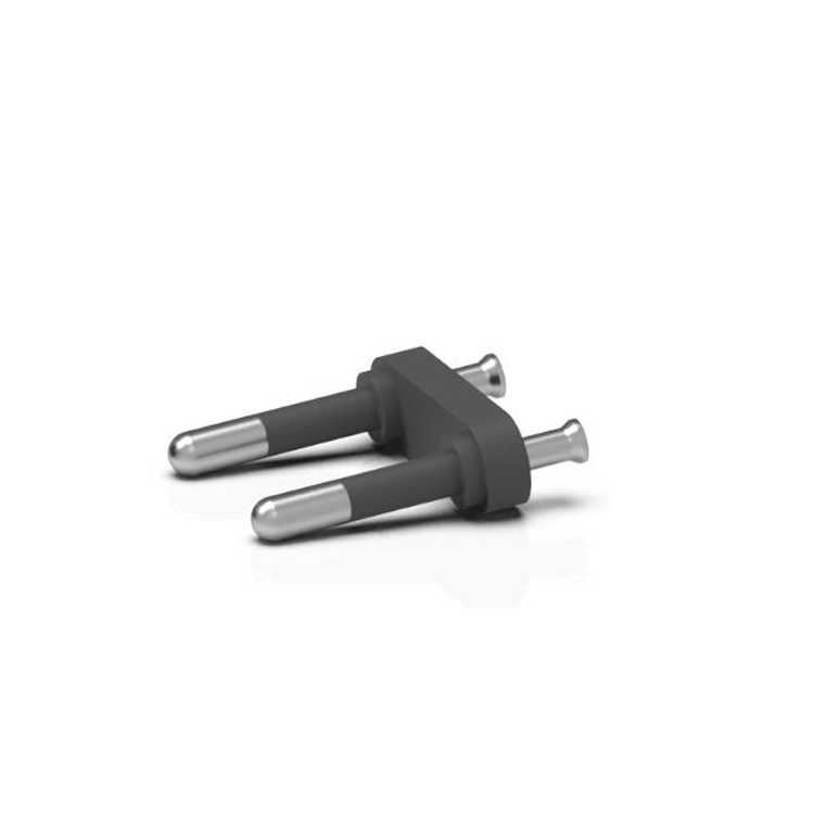 PBT Plastic Italian 16A Plug 250V 2 Round pin Pin bridge Industrial Copper Accessories Plug