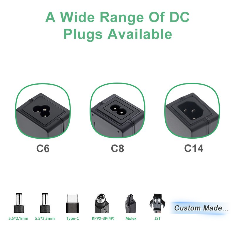 Black White Desktop Ac Adaptor 5v 6v 9v 12v 15v 16v 18v 19v 24v 28v 30v Dc Power Supply 1a 2a 3a 4a 5a 6a 8a 10a Ac/dc Adapter
