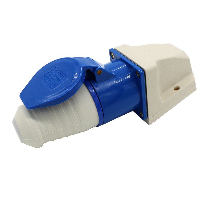 ZZ323 2P+E 220V 32A IP44 concealed Three hole three core industrial plug socket