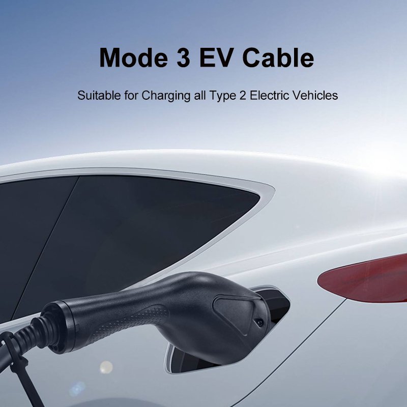 OEM /ODM Customized 16A 32A 11kw 22kw Three Phase Type2 Plug AC EV Charging Cable Type 2 EV Connector