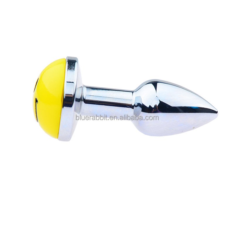 BlueRabbit Stainless Steel Anal Plugs with Logo Smile Anal Sex Toys Wholesale Custom Butt Plugs Smile Metal Anal Plugs
