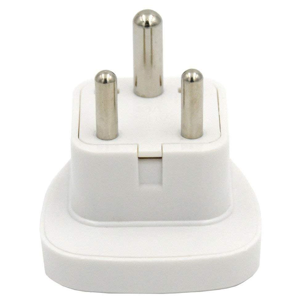 India Plug Adapter with Safety Shutter Type D 3-Pin Prong Travel Trip Adaptor UK to Indian,Sri Lanka,Kenya,Zambia,Malta