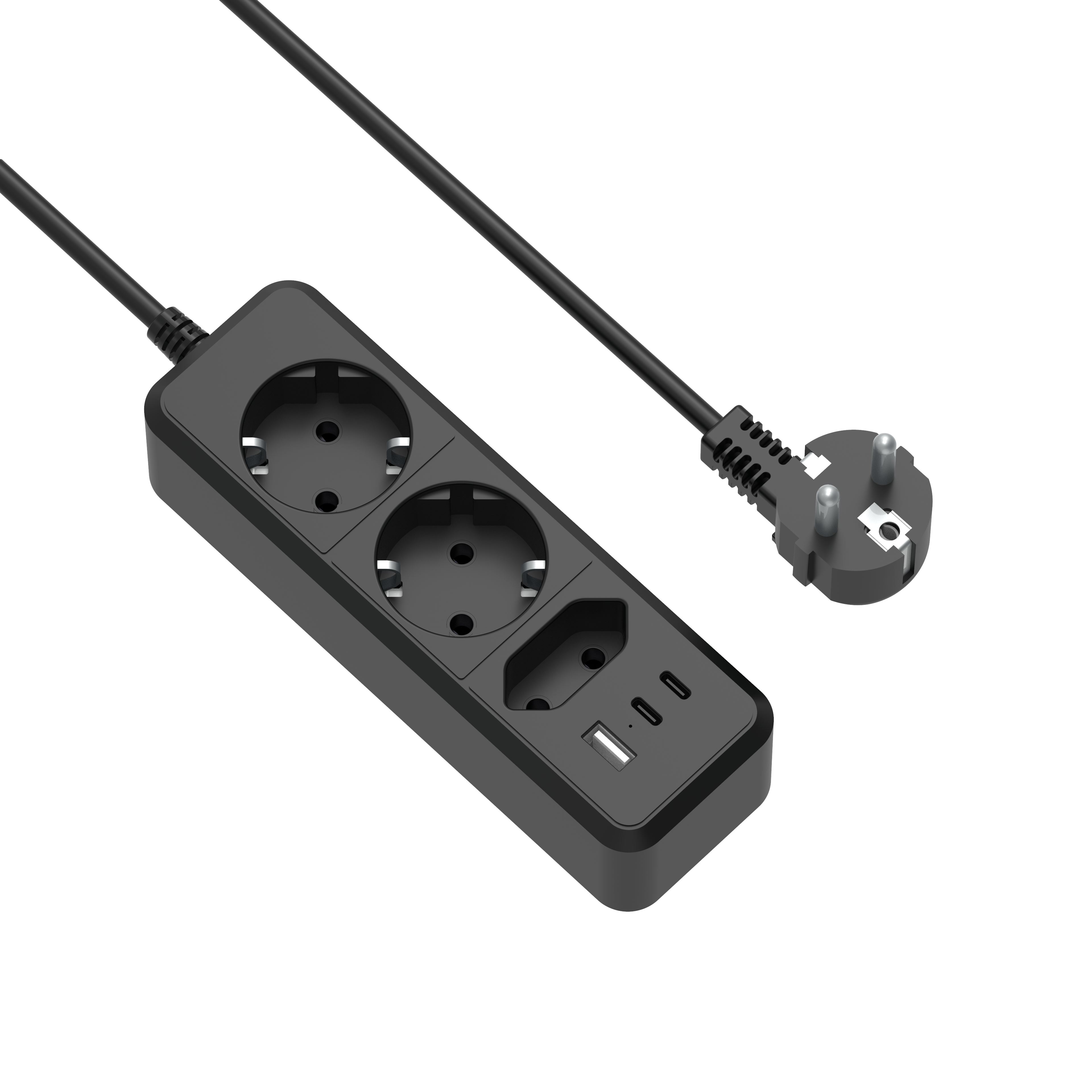 usb-c flat wall plug charger europlug extension cord eu 230V 50hz power plugs and sockets outlets of type F use for Serbia