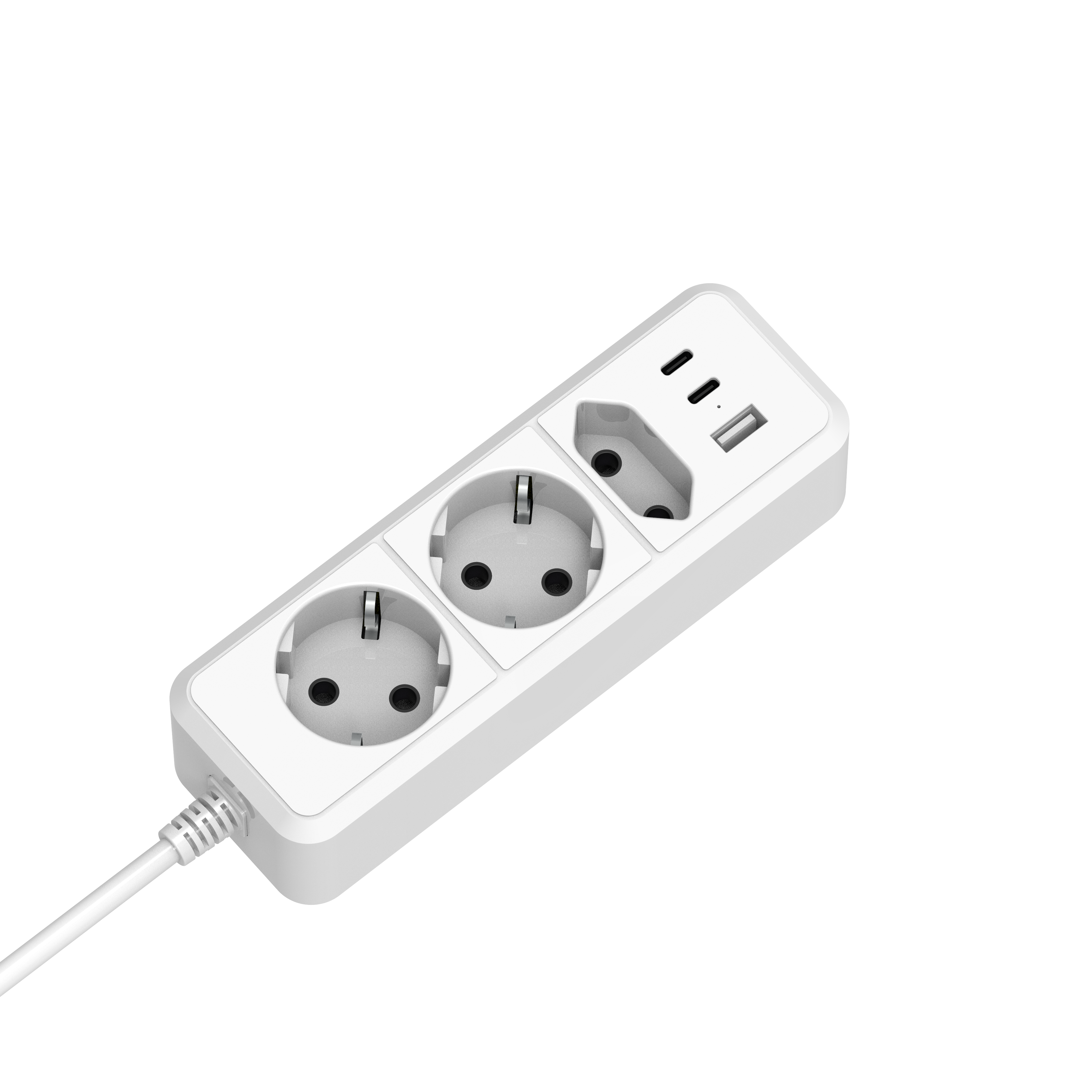 usb-c flat wall plug charger europlug extension cord eu 230V 50hz power plugs and sockets outlets of type F use for Serbia
