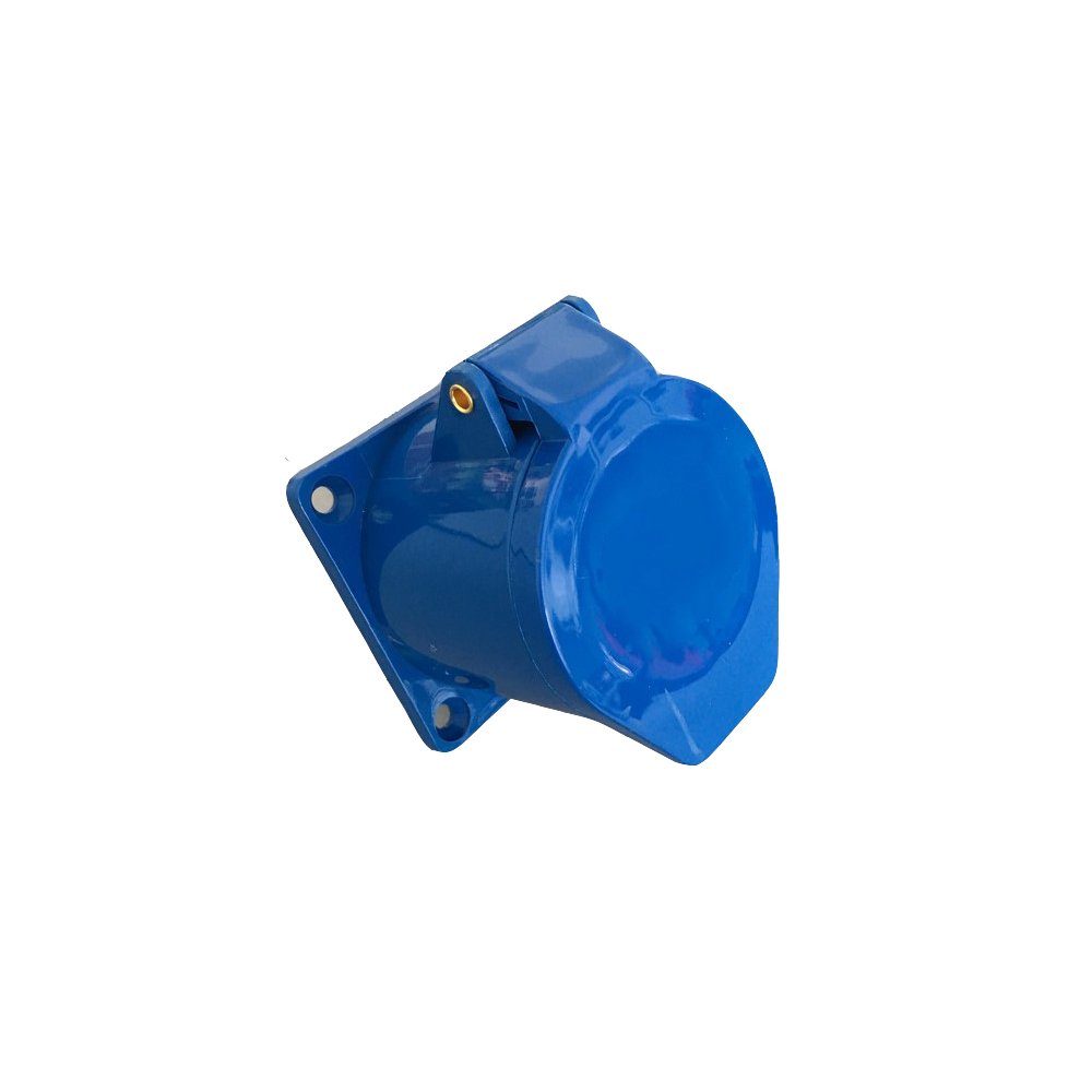 Industrial 220V 32A Hidden Socket with 5 AC Outlets 2P+E IP44 Interconnection Devices 16A Rated Current Plug Socket Connector
