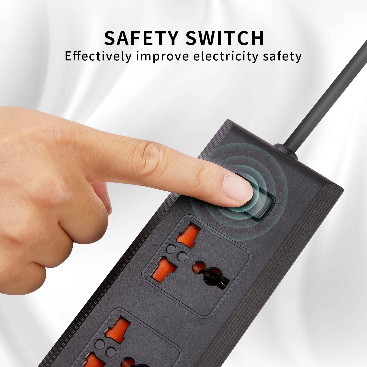 Universal Industrial Plug And Socket With 4usb Socket Outdoor Extension Power Strip