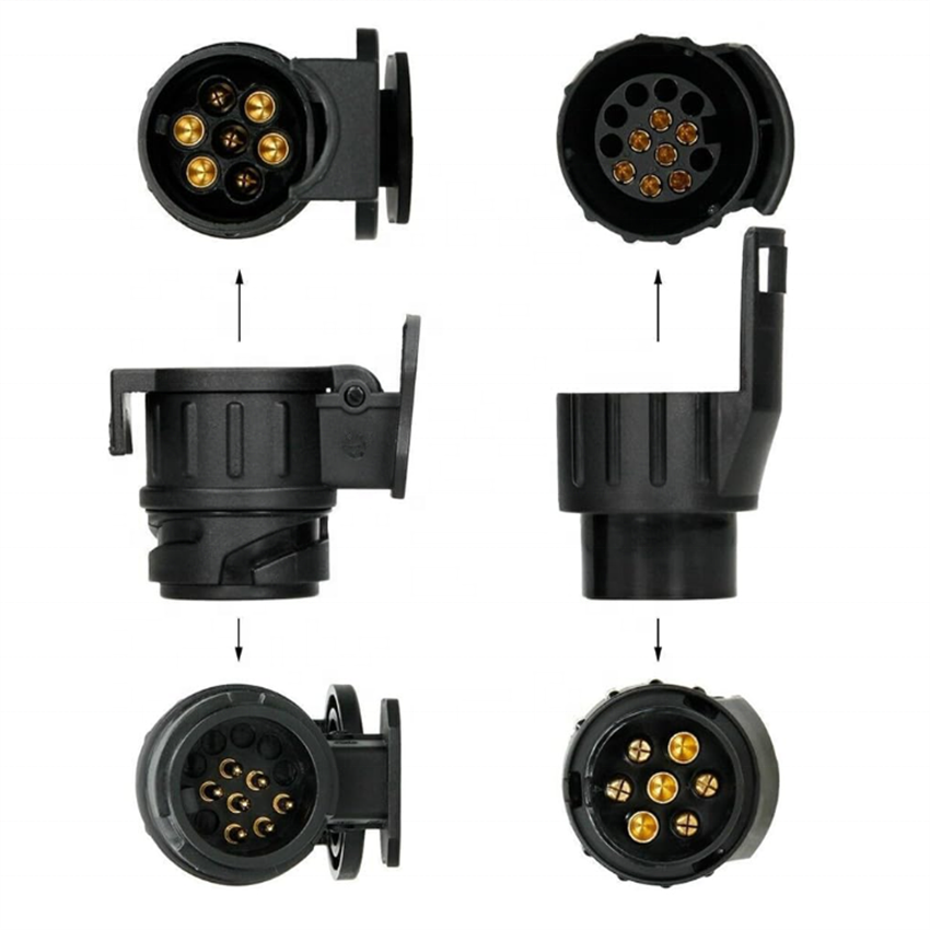 Trailer Socket Tester SET 12 V 7 Pin /13 Pin Towing Light Wiring Cable Circuit Plug Socket Tester Connector Tool for Car Trailer