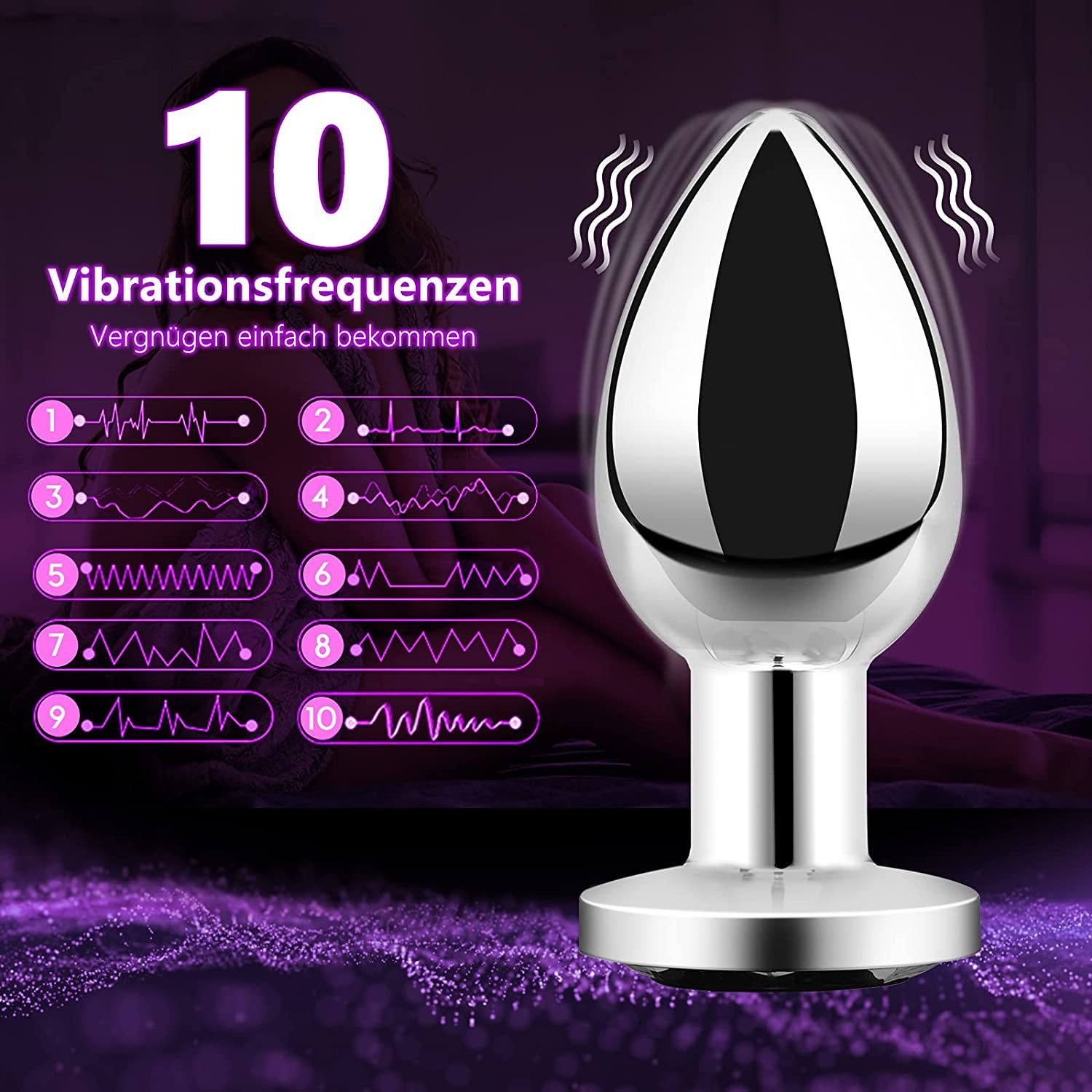 Hot Sale Anal Plug Vibrator With Wireless Remote Control Anal Sex Toys Butt Plugs For Male Masturbate