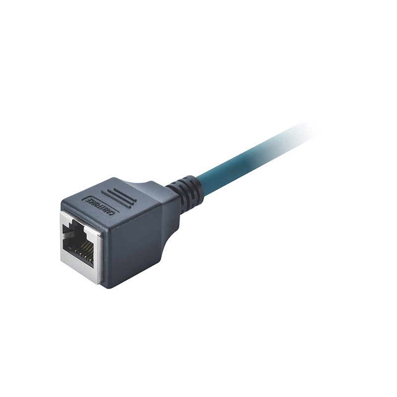 China Supplier RJ45 Male Plug to Female Socket Molded with 2M PUR Cat 6A Network Cable