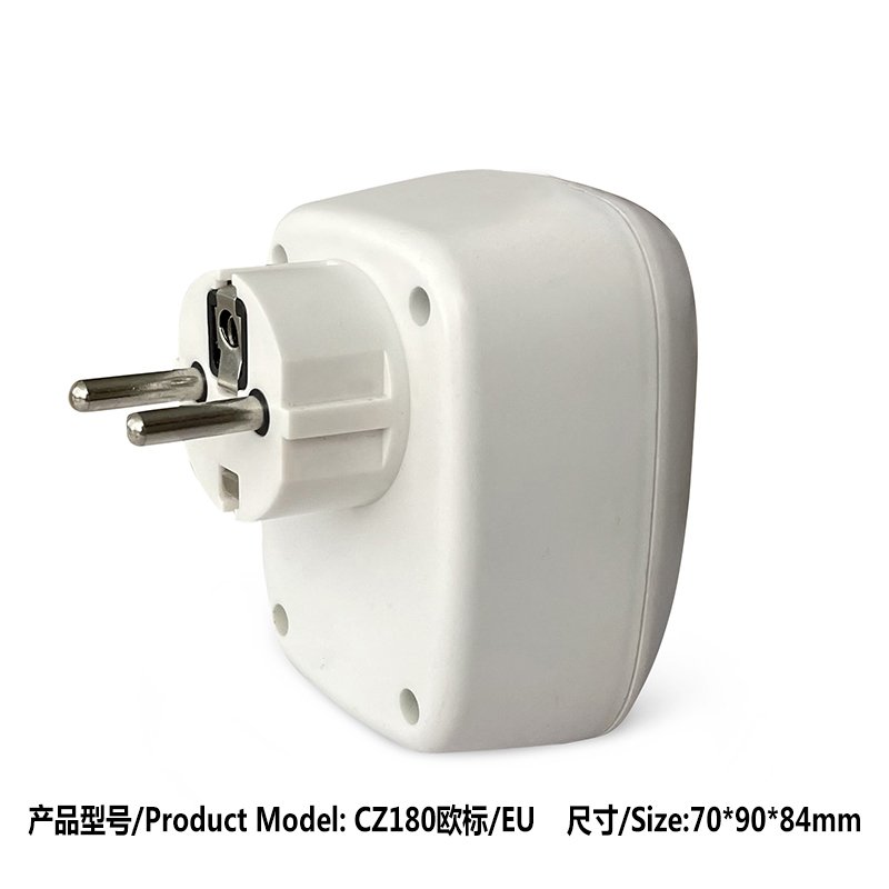Timing High-Power Transformer Plug Socket Case Injection Molding EU Standard Home Appliance Charging Head Plastic Enclosure