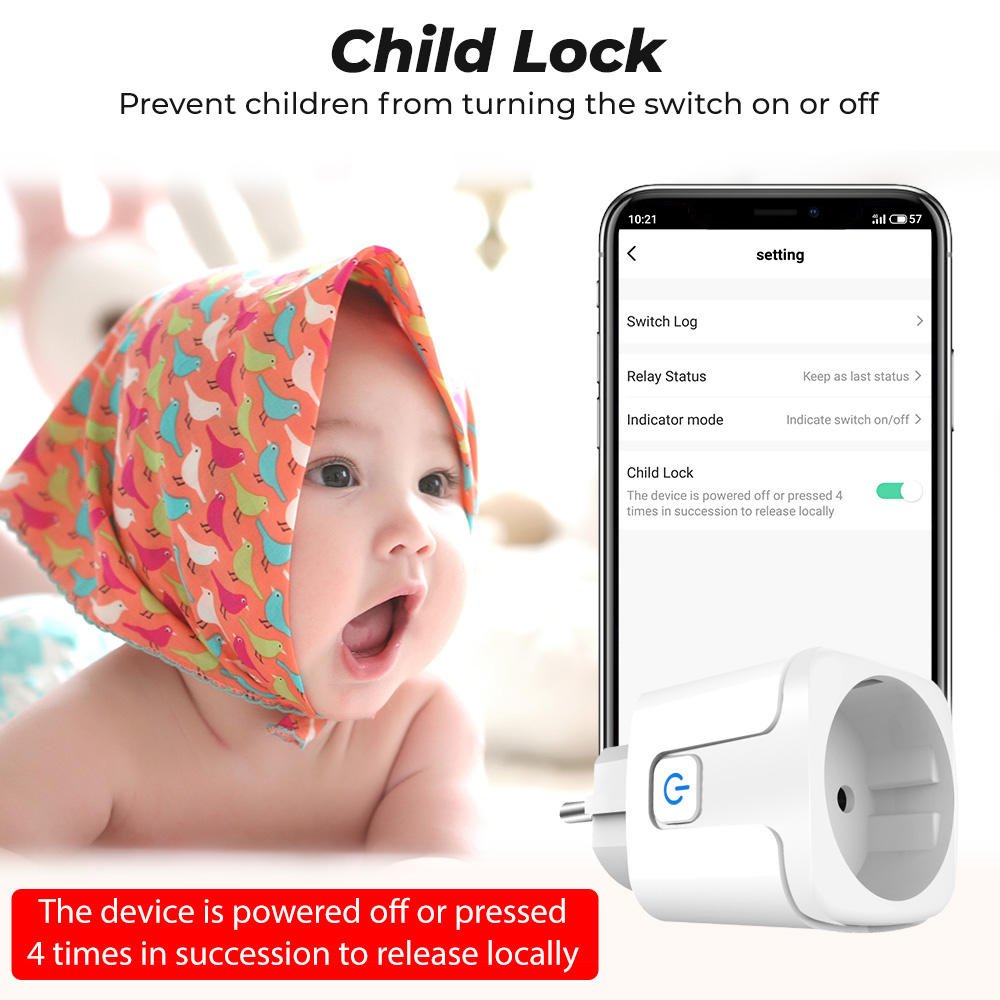 Tuya 220V 16A Wireless Remote Voice Control Power Monitor Zigbee EU Smart Power Socket Plug For Alexa Google Home