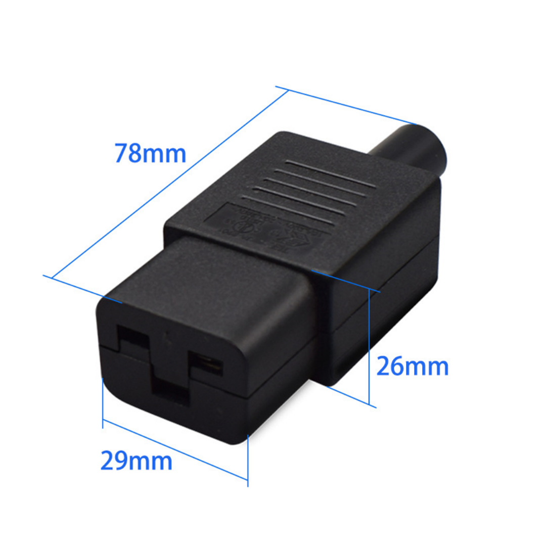 Removable 16A Male Self-wiring Plug IEC320 C20/C19 Plug/Socket