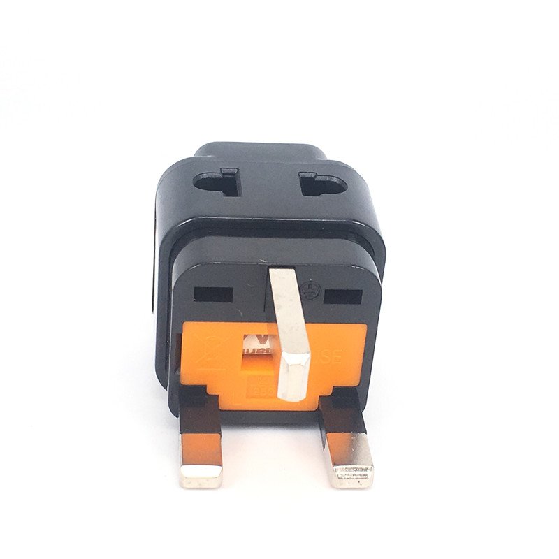 Universal to UK plug adapter 2 Way England 3 Pin 250v Adapter Plug 13A250V built-in fuse 13A multifunction extension plug