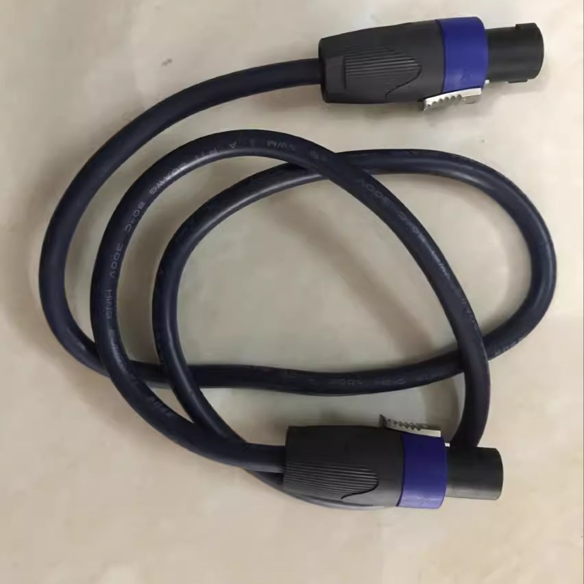 4 Pole Male Professional NL4FC NL4FX NLT4X NL2FC SpeakOn Speaker Cable Plug Adapter cable 1M-10M