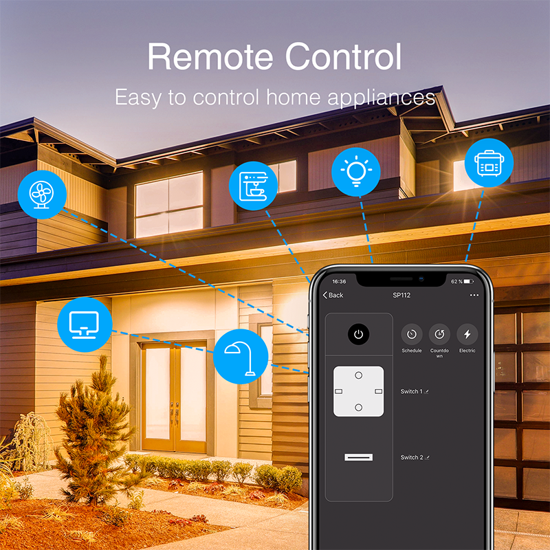 Gosund Alexa timer euro tuya mini eu power wifi smart plug eu outlet wit remote